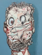 Self-Portrait on Blue